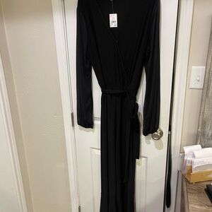 Cato Black Long Sleeve Jumpsuit